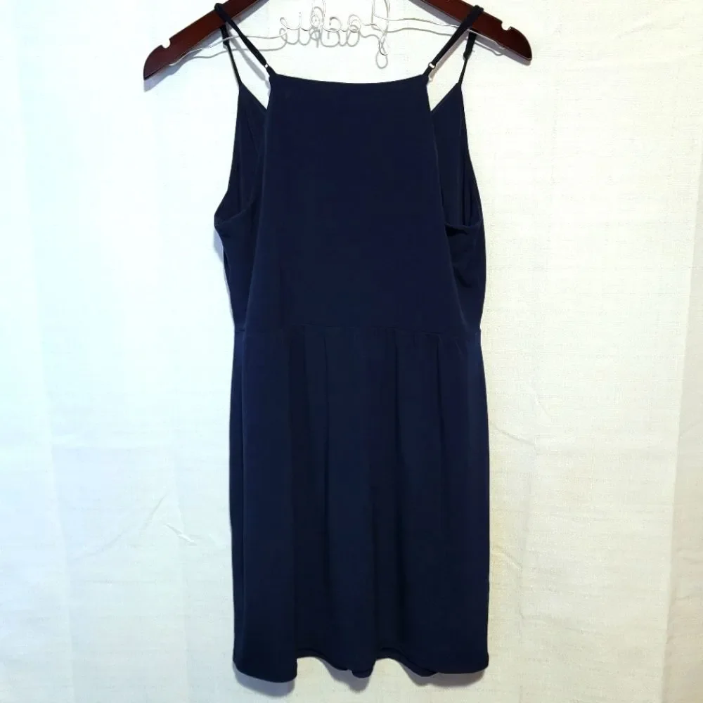 BCBGeneration Navy Blue Cocktail Mini Dress Size Medium - Picture 2 of 10